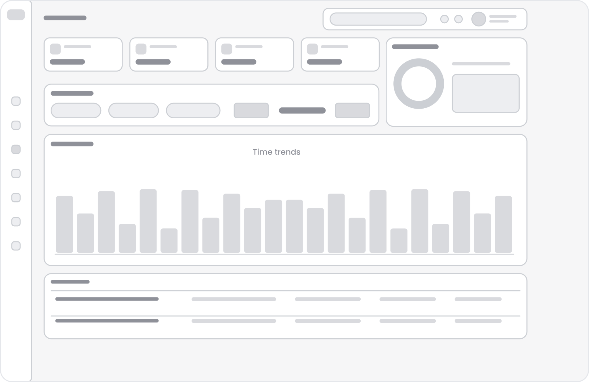 Melo Time Tracking wireframe
